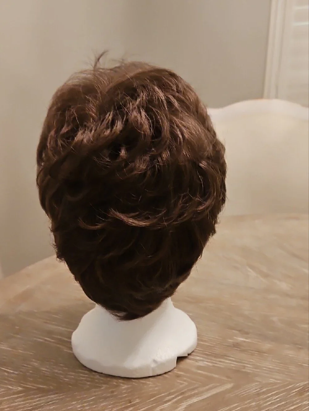 Short Layered Women's Wig in Brown - Classic Everyday Style
